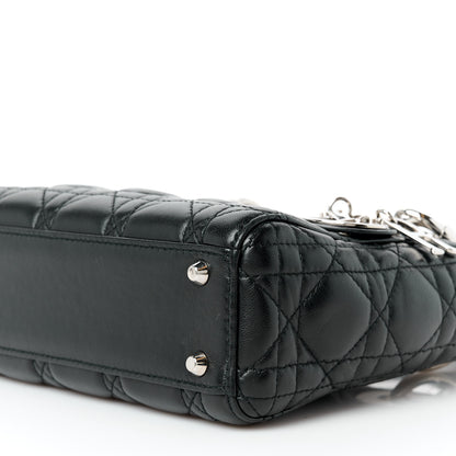 Christian Dior Lambskin Cannage Mini Lady Dior Black 10 of 10