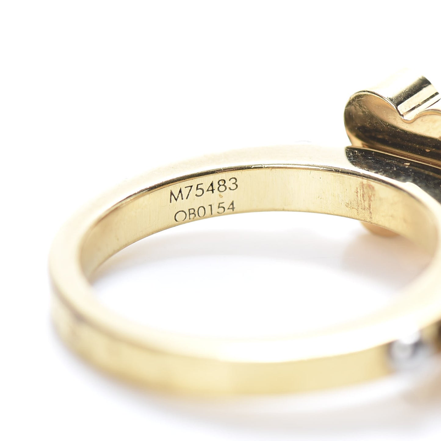 Charmy Pearl Ring L Gold