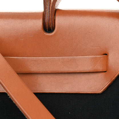 Hermes Toile Vache Calfskin Herbag 30 PM 11 of 19