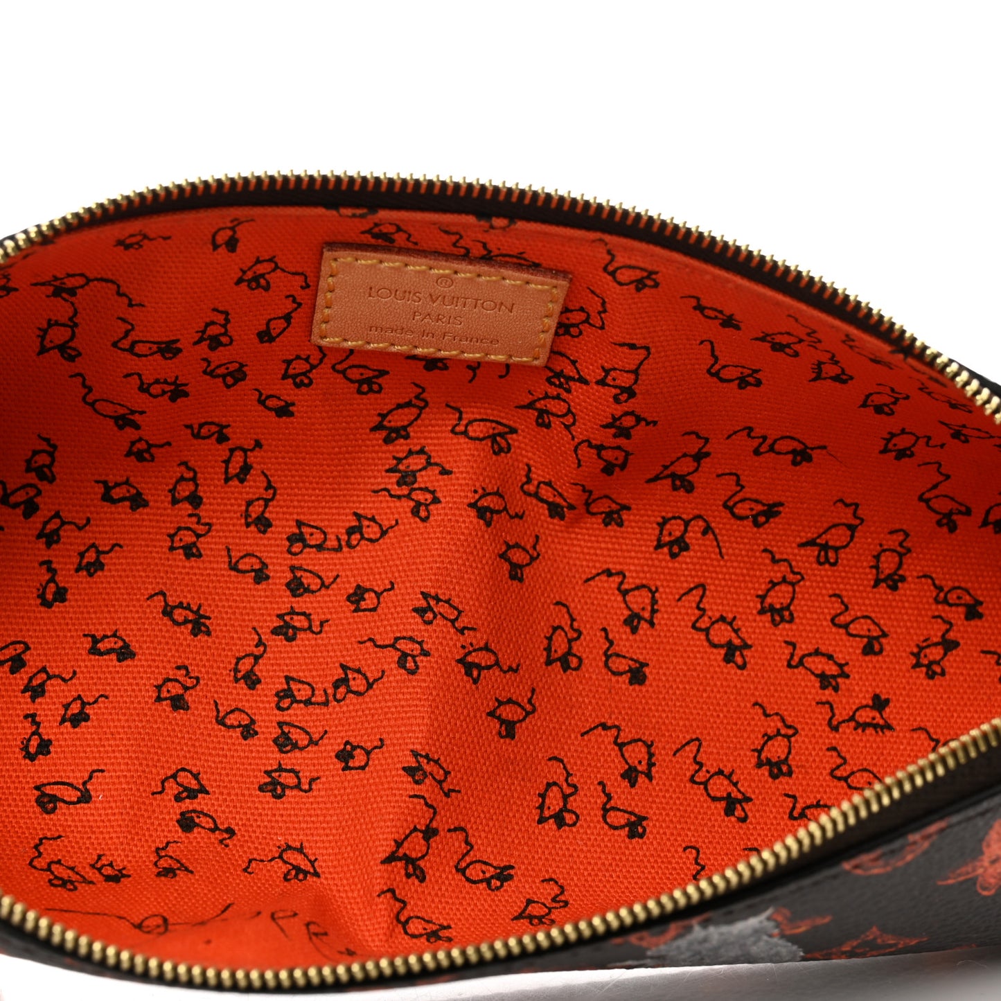 Catogram Elizabeth Pouch Orange Marron