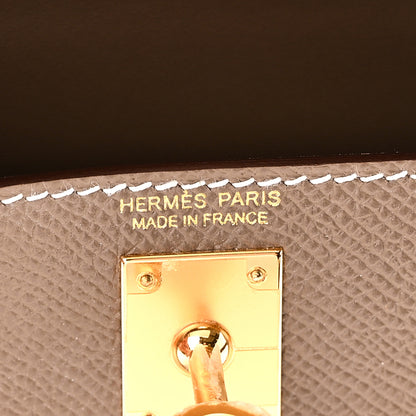 Hermes Epsom Mini Kelly Sellier 20 Etoupe 6 of 11