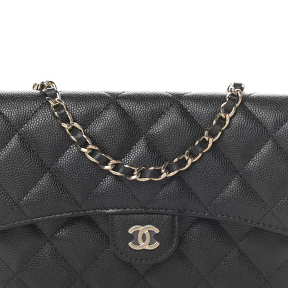 Chanel Caviar Quilted Flap Phone Holder With Chain Black 10 of 13