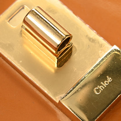Chloe Patent Calfskin Mini Drew Bijou Shoulder Bag Caramel 13 of 13