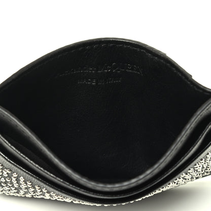 Alexander McQueen Calfskin Studded Card Holder Black 3 of 4