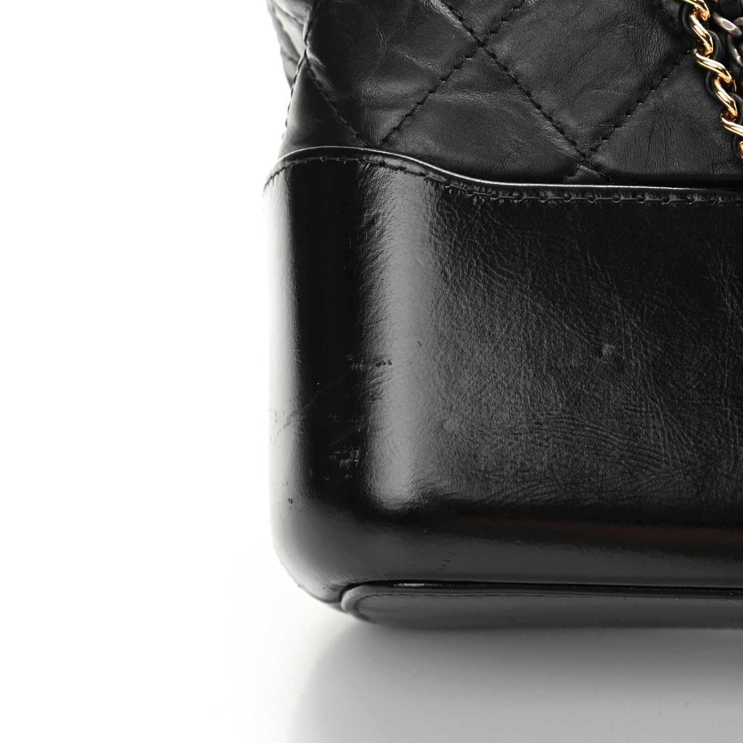 Chanel Aged Calfskin Quilted Medium Gabrielle Hobo Black 11 of 13