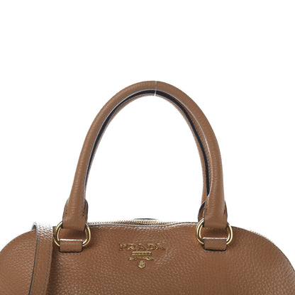 Prada Vitello Daino Dome Satchel Naturale 12 of 12