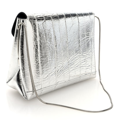 Khaite Metallic Eelskin Bobbi Bag Silver 3 of 9
