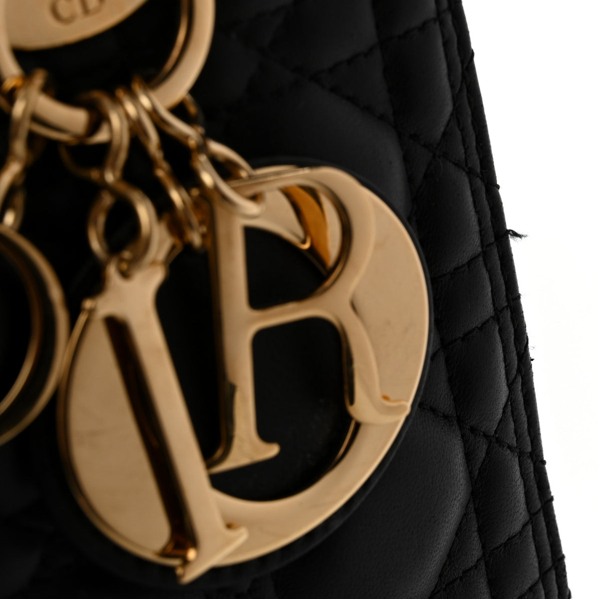 Lambskin Cannage Medium Lady Dior Black