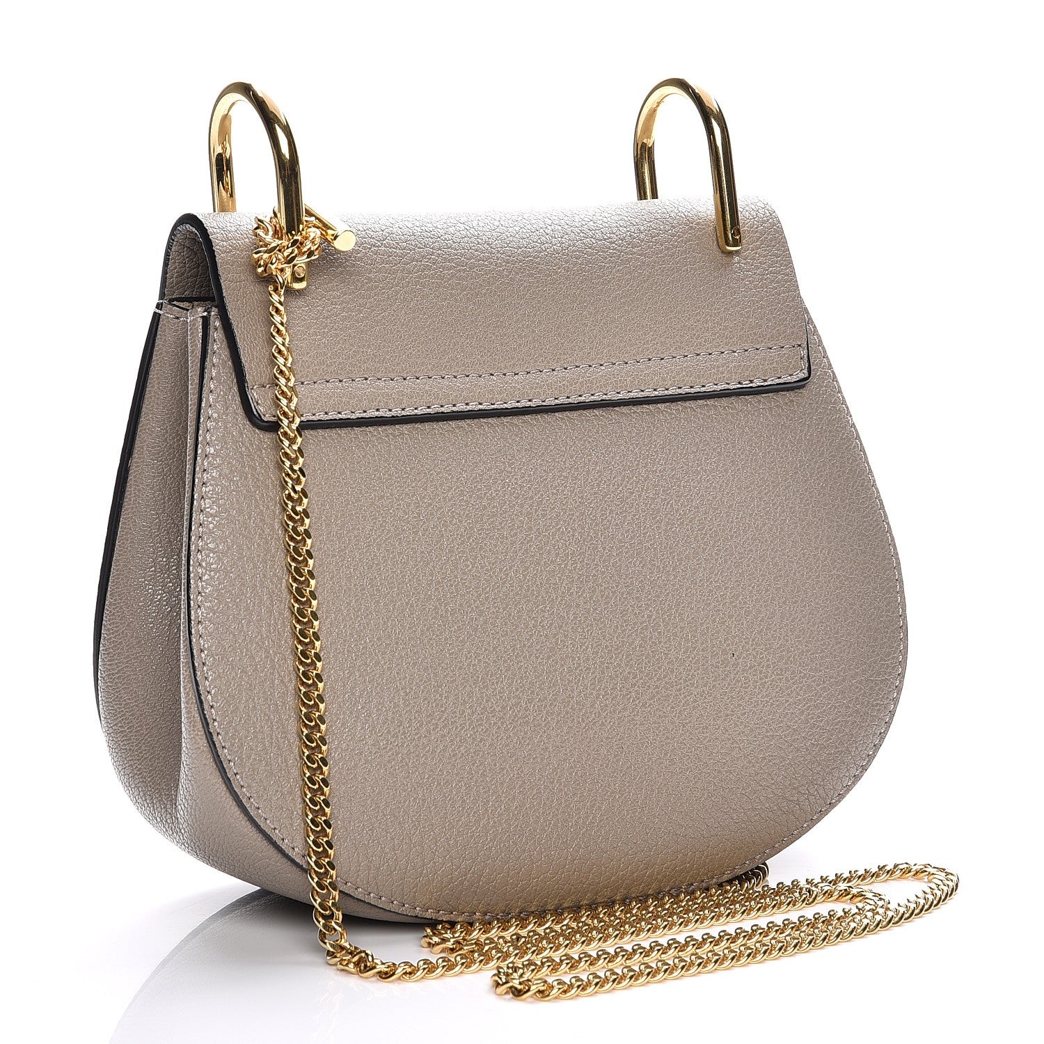 Chloe Grained Lambskin Mini Drew Shoulder Bag Motty Grey 3 of 7