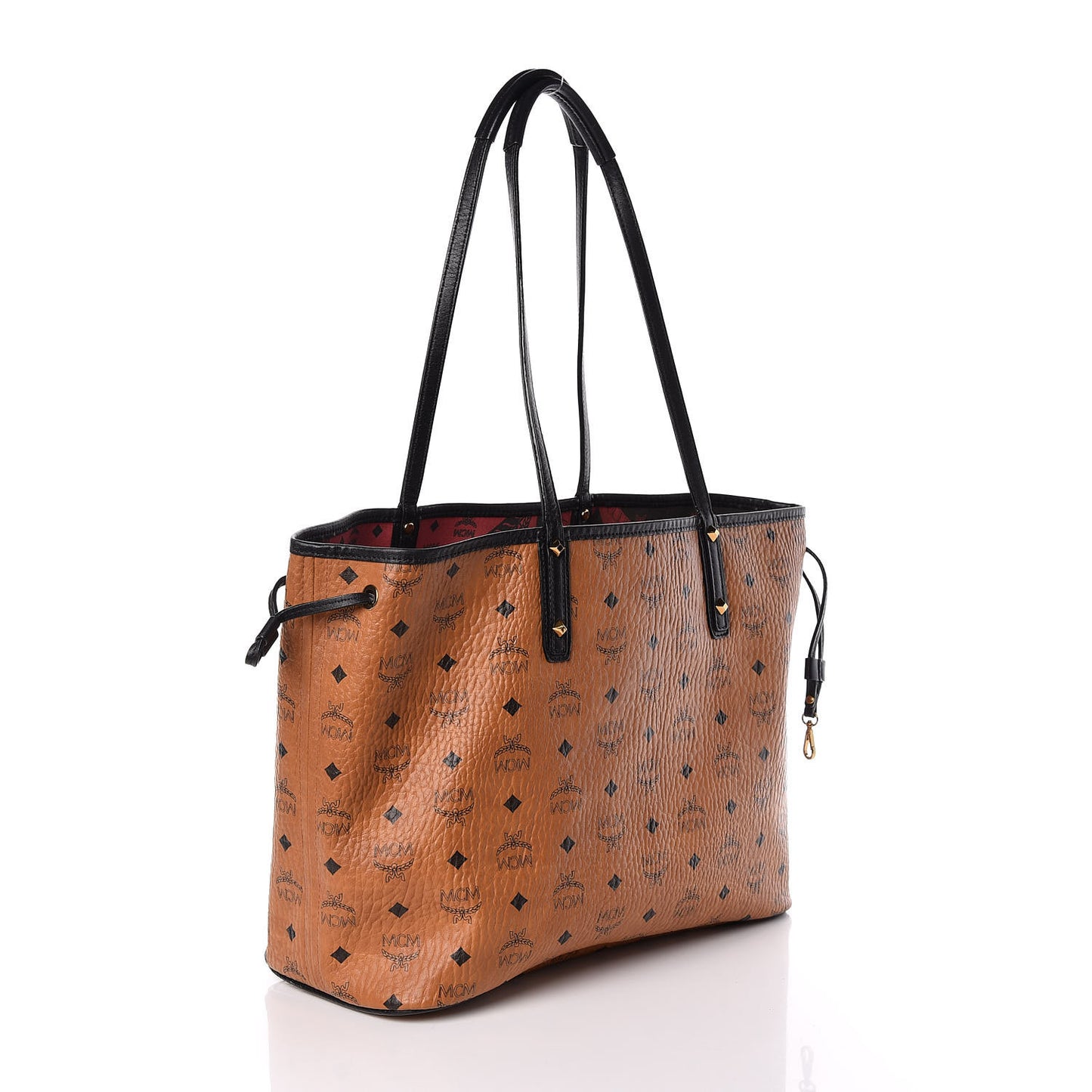 Visetos Medium Project Reversible Shopper Tote Cognac
