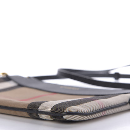 Burberry House Check Derby Peyton Crossbody Clutch Bag Black 7 of 8