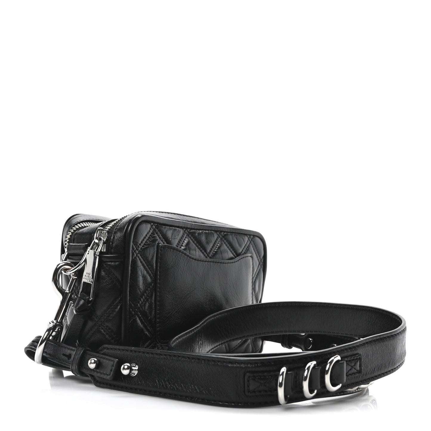 Natural Grain Calfskin Quilted The Softshot 21 Bag Black