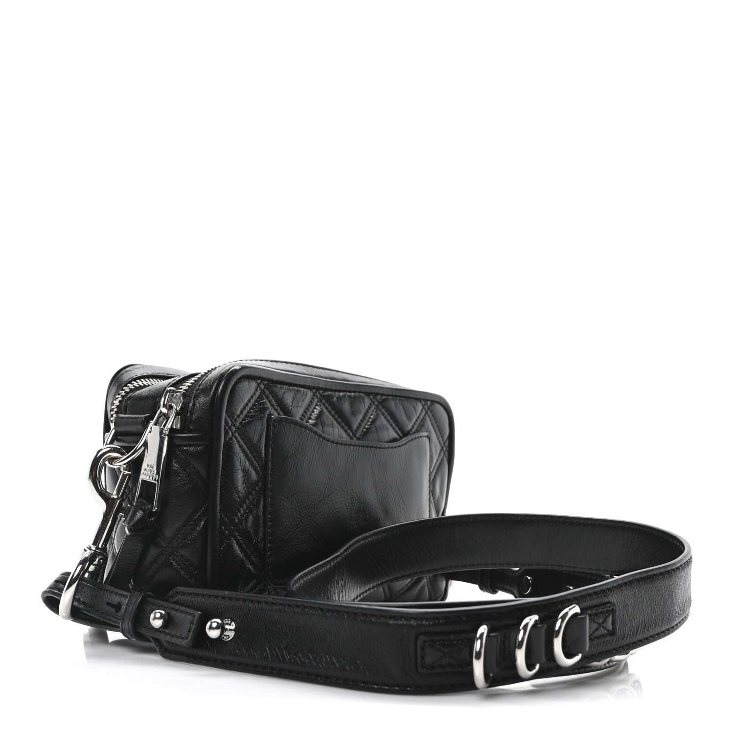 Marc Jacobs Natural Grain Calfskin Quilted The Softshot 21 Bag Black 3 of 10