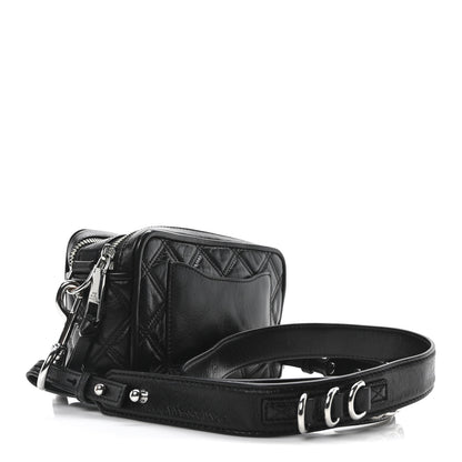 Marc Jacobs Natural Grain Calfskin Quilted The Softshot 21 Bag Black 3 of 10