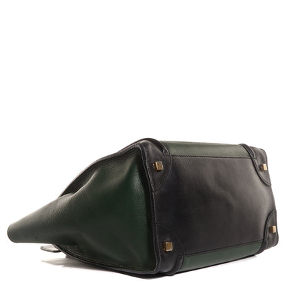 Celine Smooth Calfskin Mini Tri-Color Luggage Forest 4 of 9