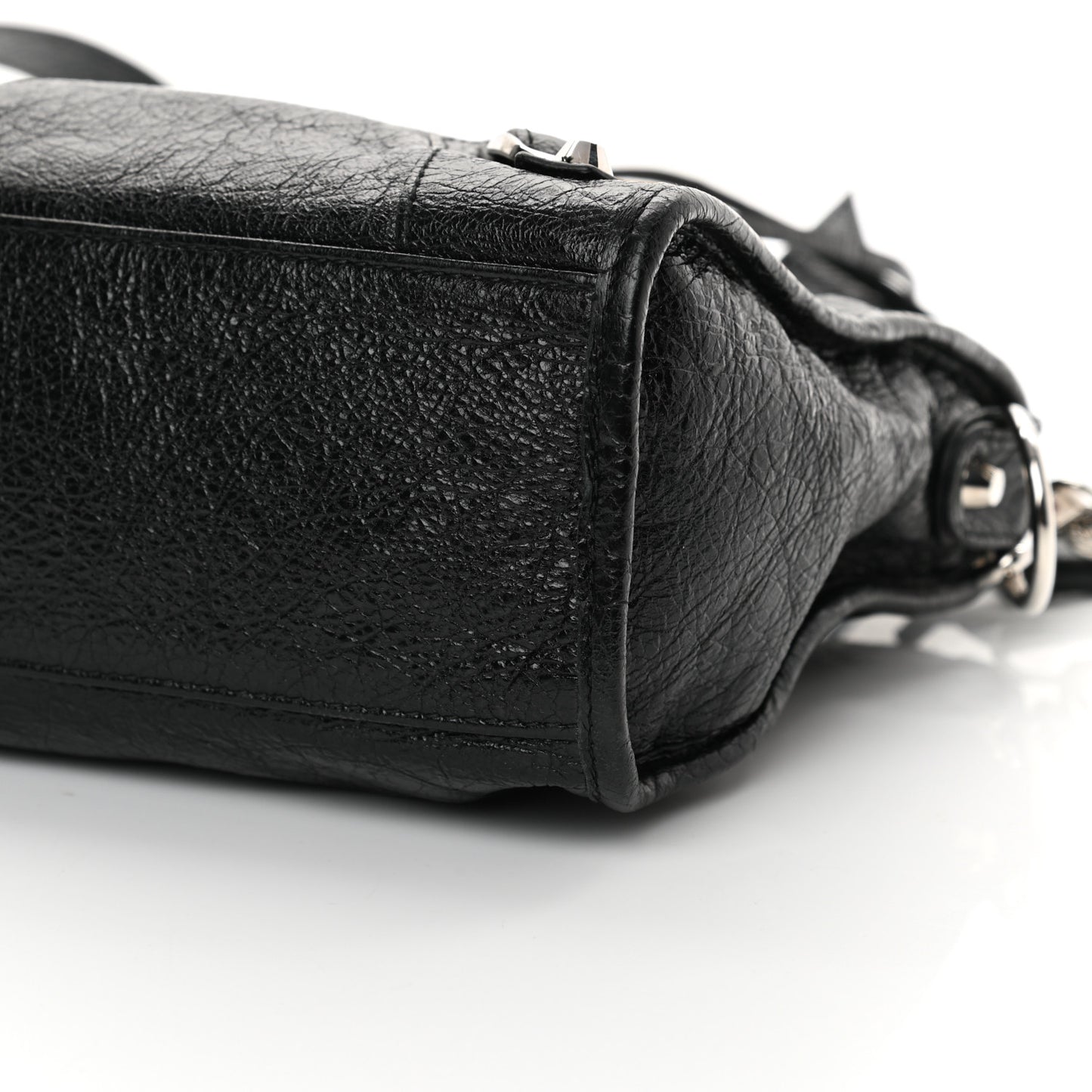 Agneau Classic Silver Hardware S City Black