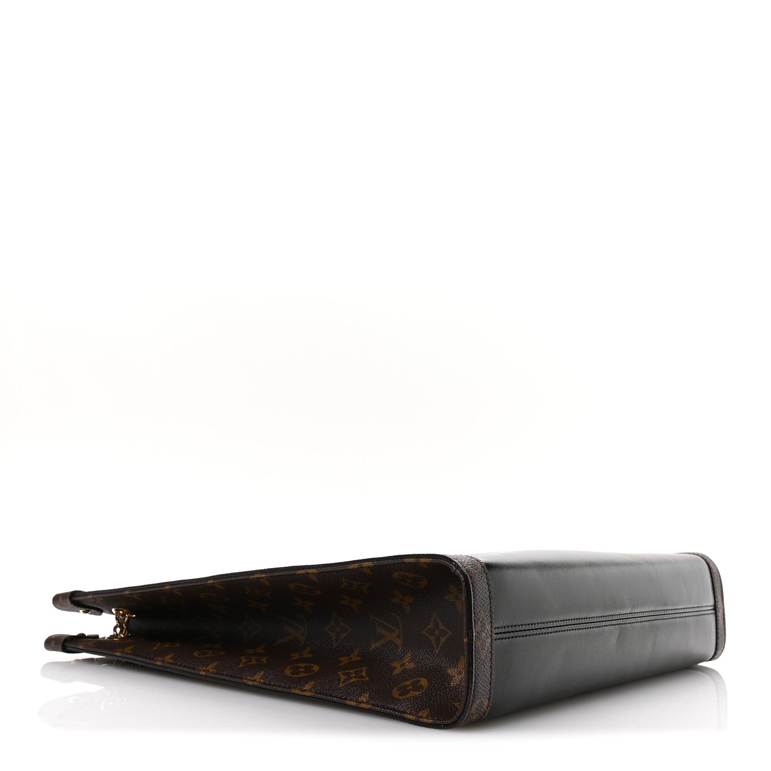 Louis Vuitton Calfskin Monogram Nova Vibe MM Black 4 of 10