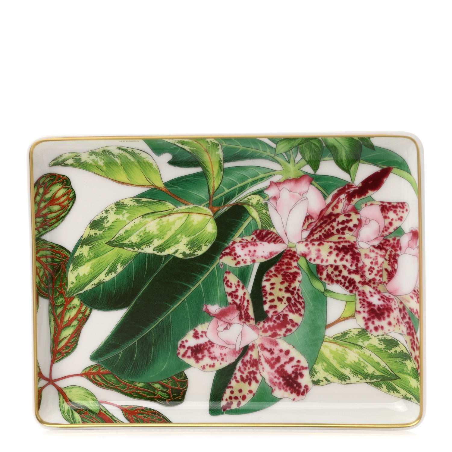 Hermes Porcelain Passifolia Sushi Plate 1 of 7