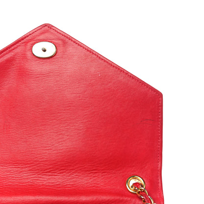 Chanel Lambskin CC Envelope Single Flap Red 5 of 14