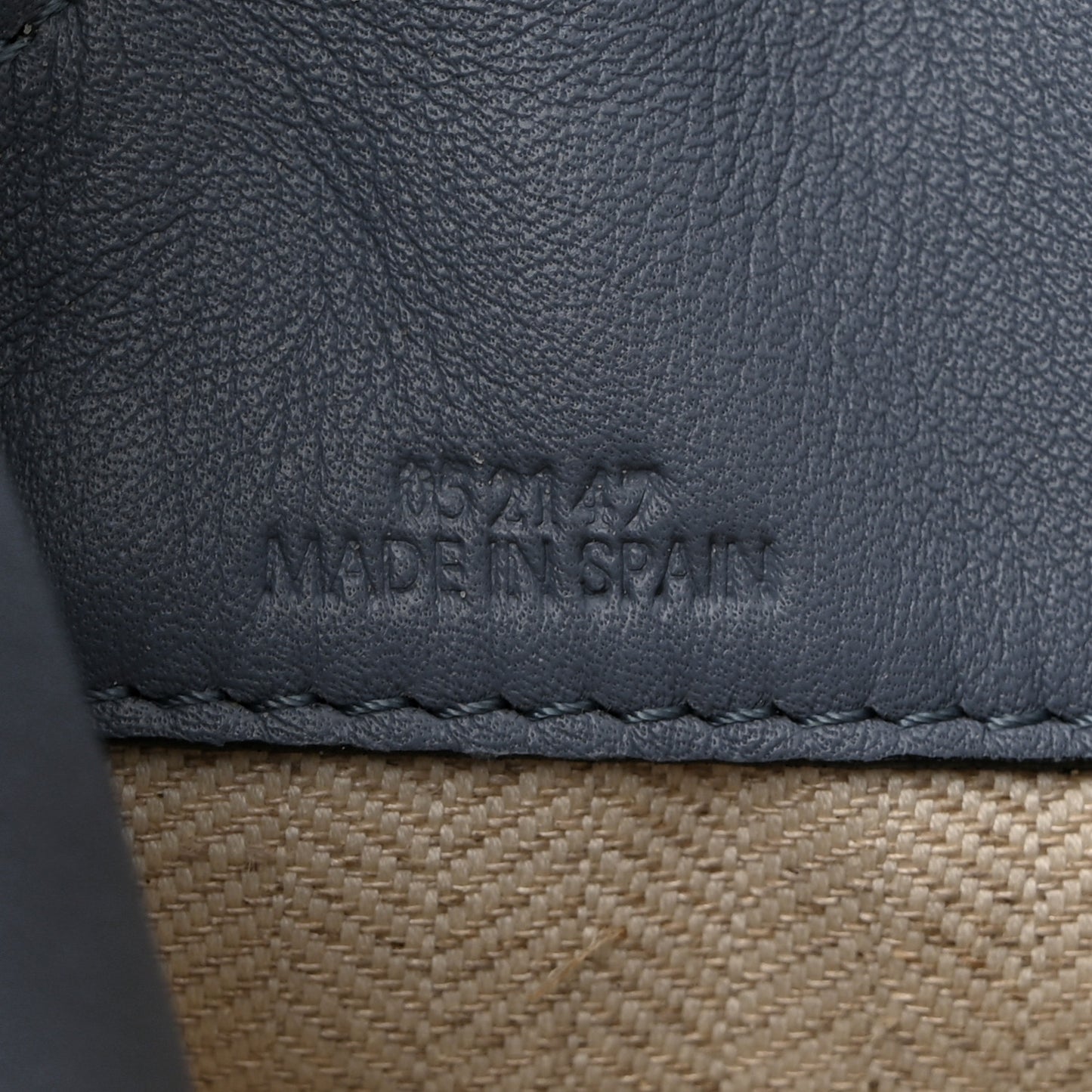 Calfskin Flamenco Knot XL Tote Bag Atlantic Blue