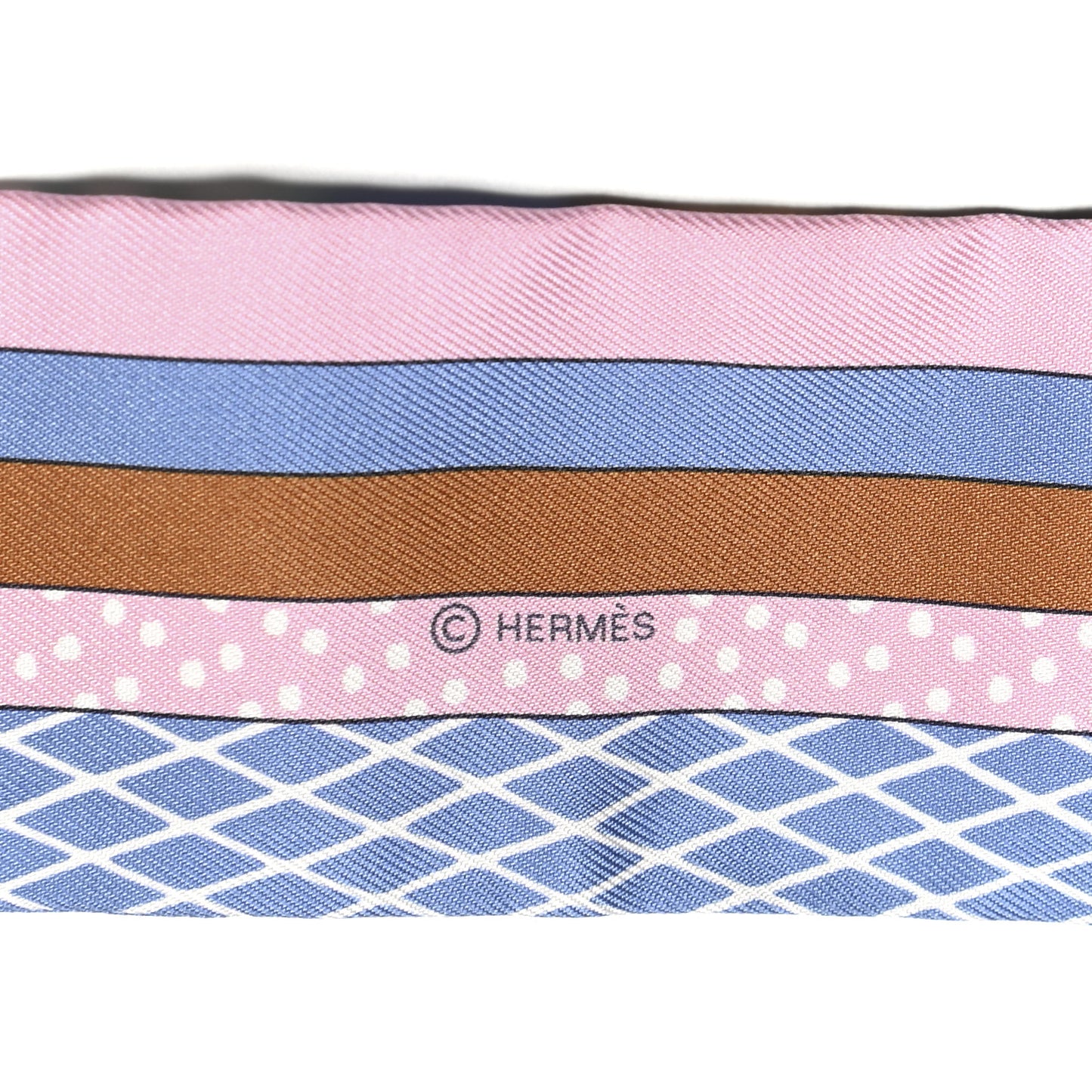 Silk Twilly Grand Theatre Nouveau Bleu Lavande Rose Vert