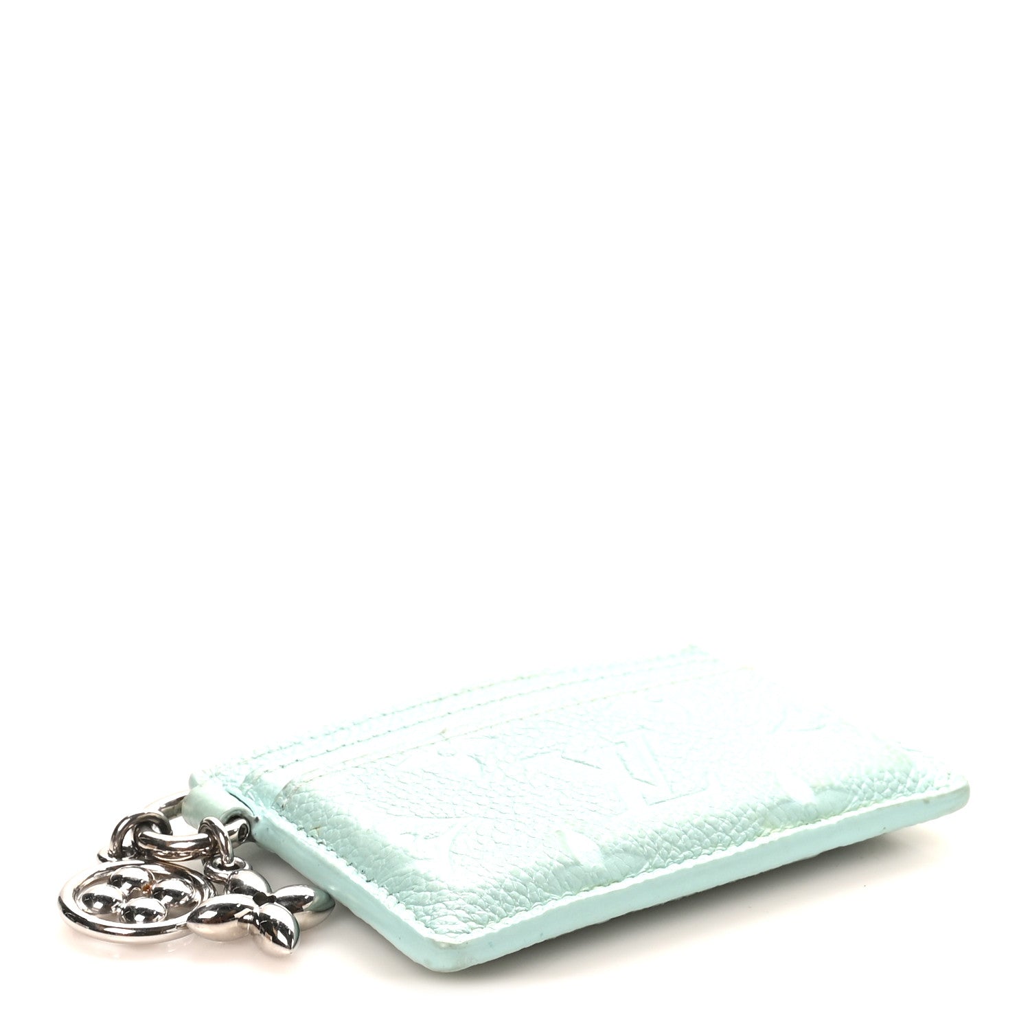 Louis Vuitton Empreinte Monogram LV Charms Card Holder Pearly Lagoon Turquoise 4 of 8