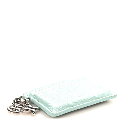 Louis Vuitton Empreinte Monogram LV Charms Card Holder Pearly Lagoon Turquoise 4 of 8