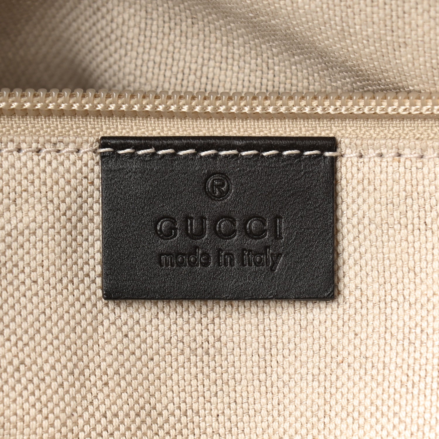 Gucci GG Supreme Monogram Small Zippered Tote Dark Brown 6 of 11