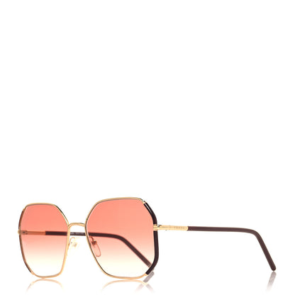 Prada Metal Sunglasses SPR 52W Brown Gold 1 of 7