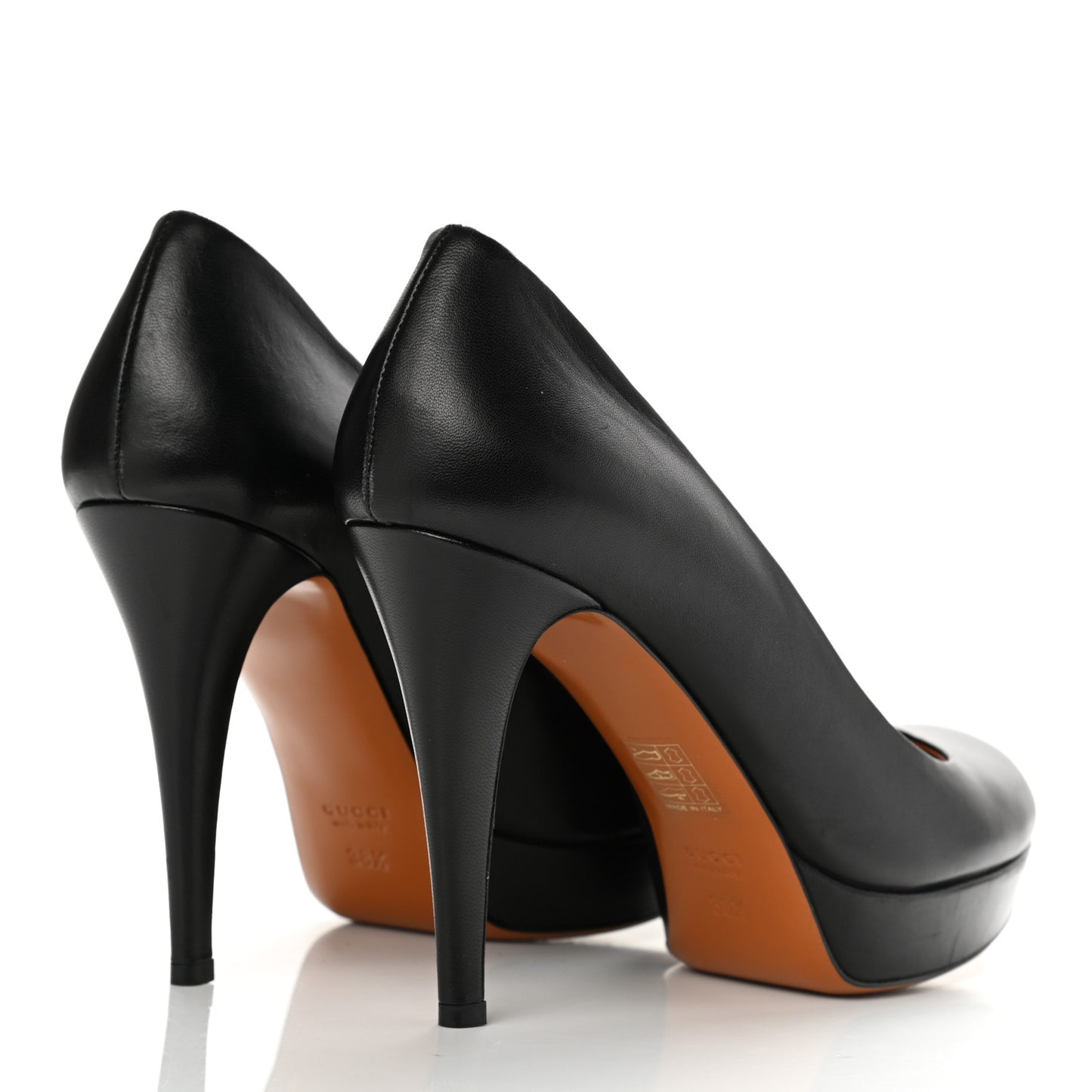 Nappa Betty Platform High Heel Pumps 38.5 Black