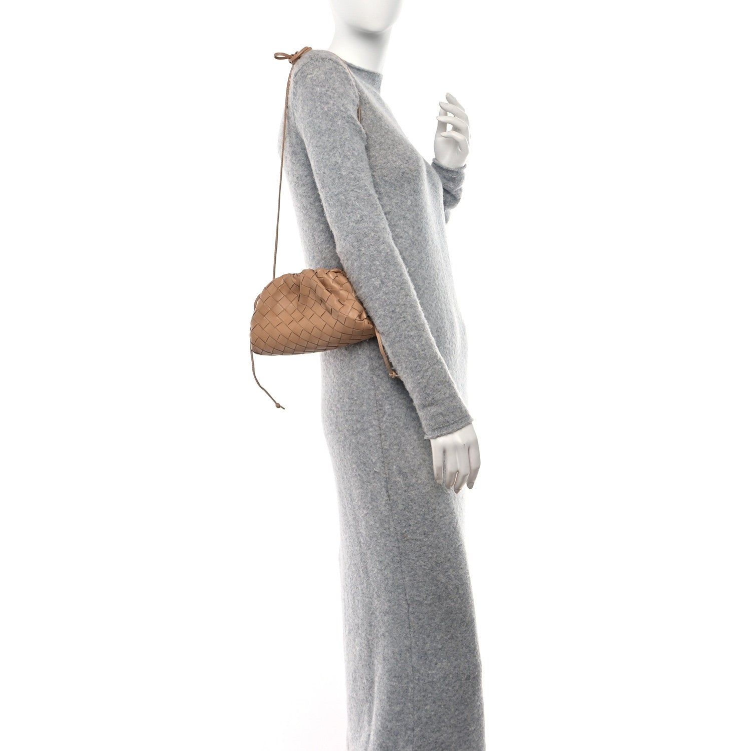 Bottega Veneta Nappa Intrecciato The Mini Pouch Almond 2 of 8