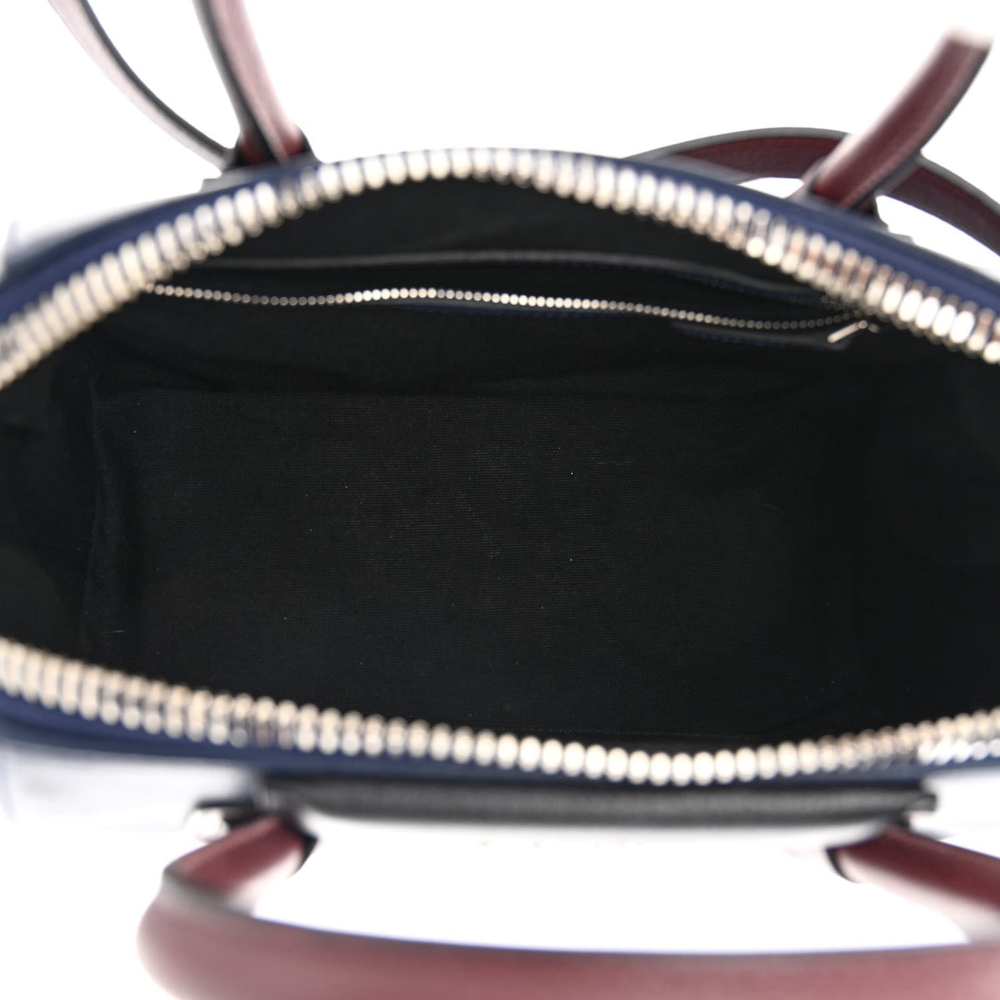 Sugar Goatskin Tri-Color Small Antigona Navy Burgundy Black