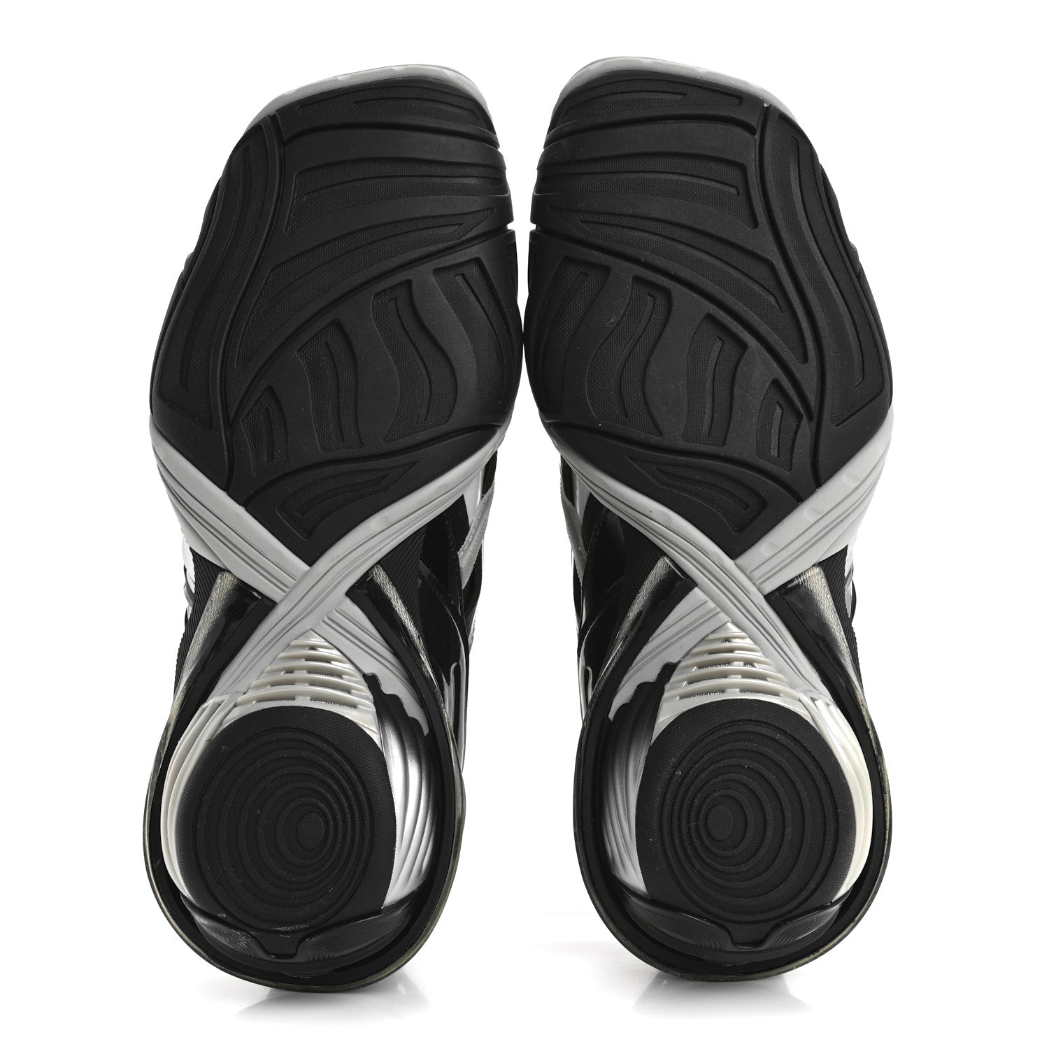 Balenciaga Rubber Womens Mesh Tyrex Sneakers 36 Black Grey 6 of 10