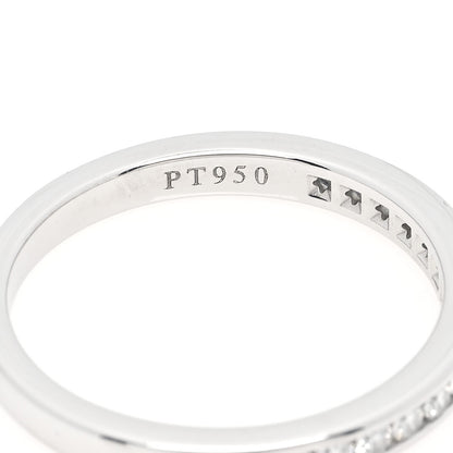 Tiffany Platinum Diamond 2.5mm Half Circle Wedding Band Ring 48 4.5 4 of 5