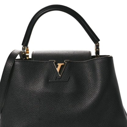 Louis Vuitton Taurillon Capucines BB Black Fuchsia 8 of 10