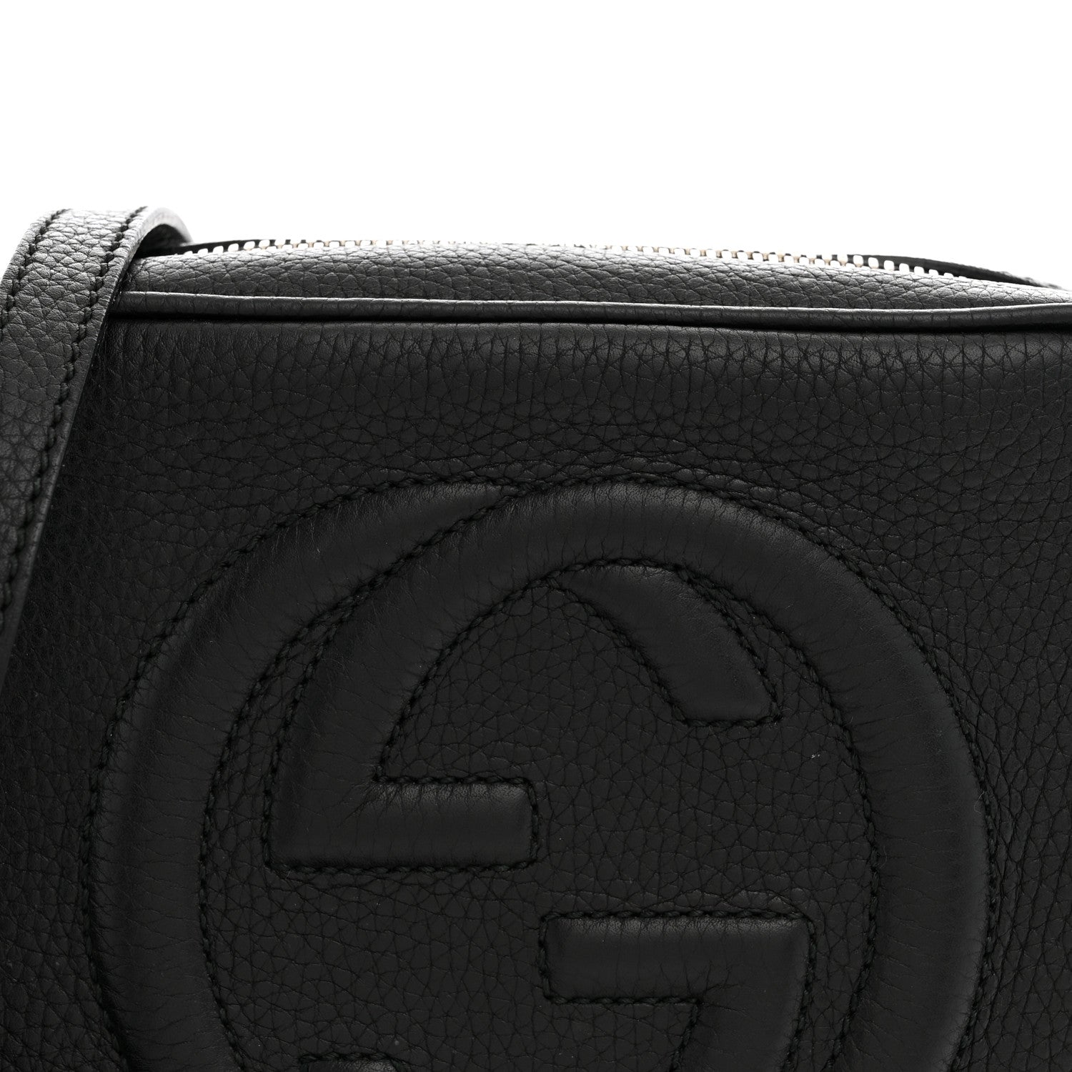 Gucci Pebbled Calfskin Small Soho Disco Bag Black 7 of 9