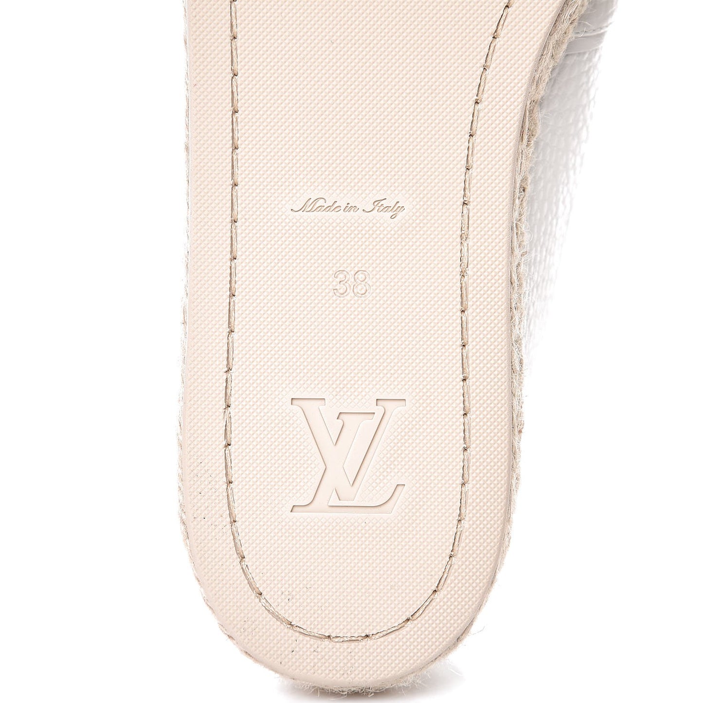 Calfskin Tropical Bloom Espadrille Flat 38 White