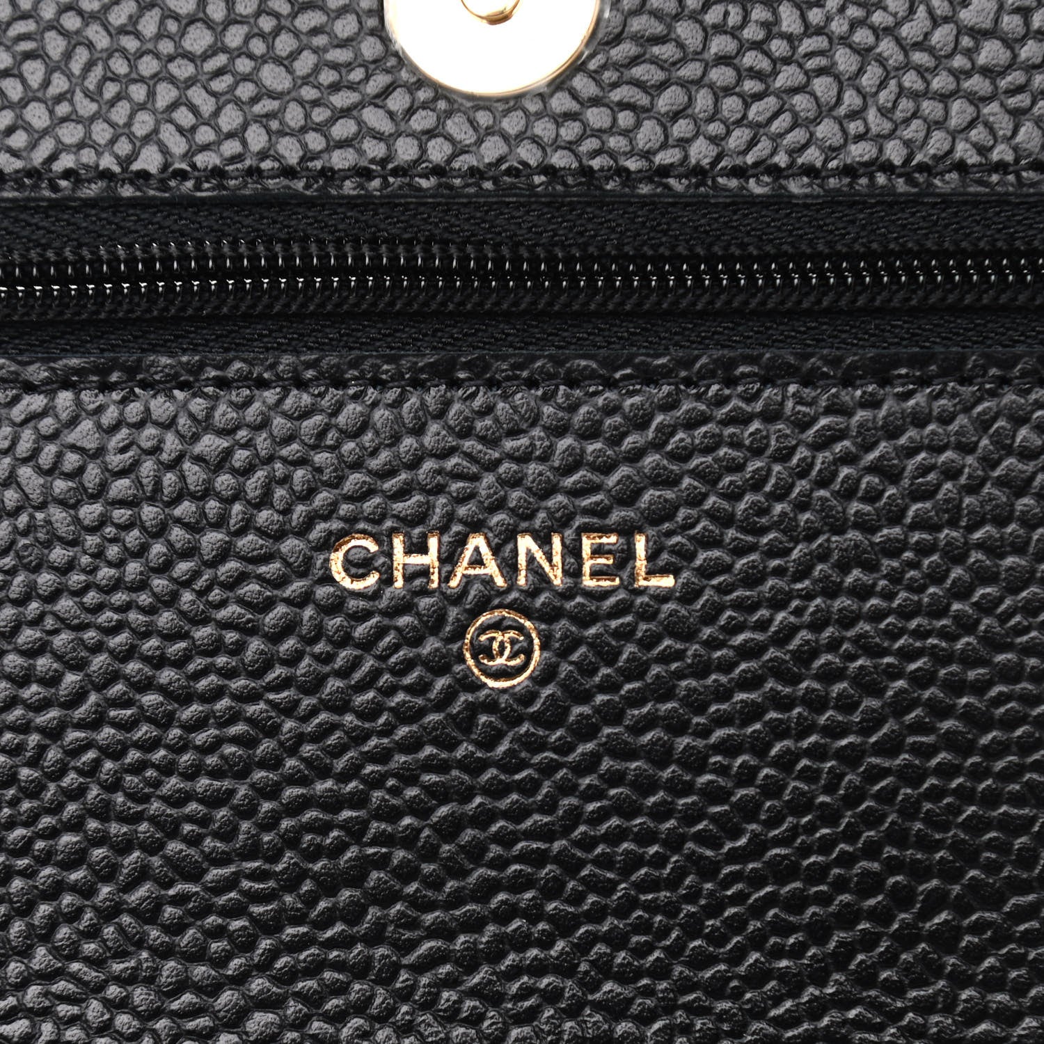 Chanel Caviar Quilted Wallet On Chain WOC Black 6 of 10