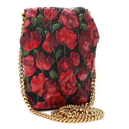 Saint Laurent Brocade Monogram Small Charniere Bag Red Multicolor 3 of 11