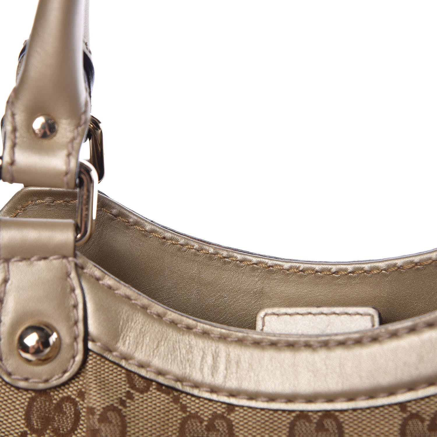 Gucci Monogram Medium Sukey Tote Champagne 13 of 15