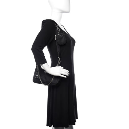 Prada Nylon Re-Edition 2005 Shoulder Bag Black 2 of 9