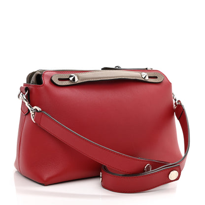 Fendi Vitello Dolce 4 Color Medium By The Way Boston Bag Fragola Black Multicolor 4 of 15