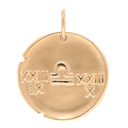 Van Cleef & Arpels 18K Yellow Gold Zodiac Libra Pendant 3 of 4