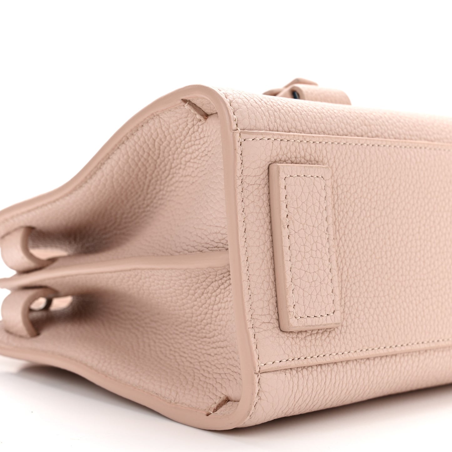 Grained Calfskin Nano Supple Sac De Jour Marble Pink