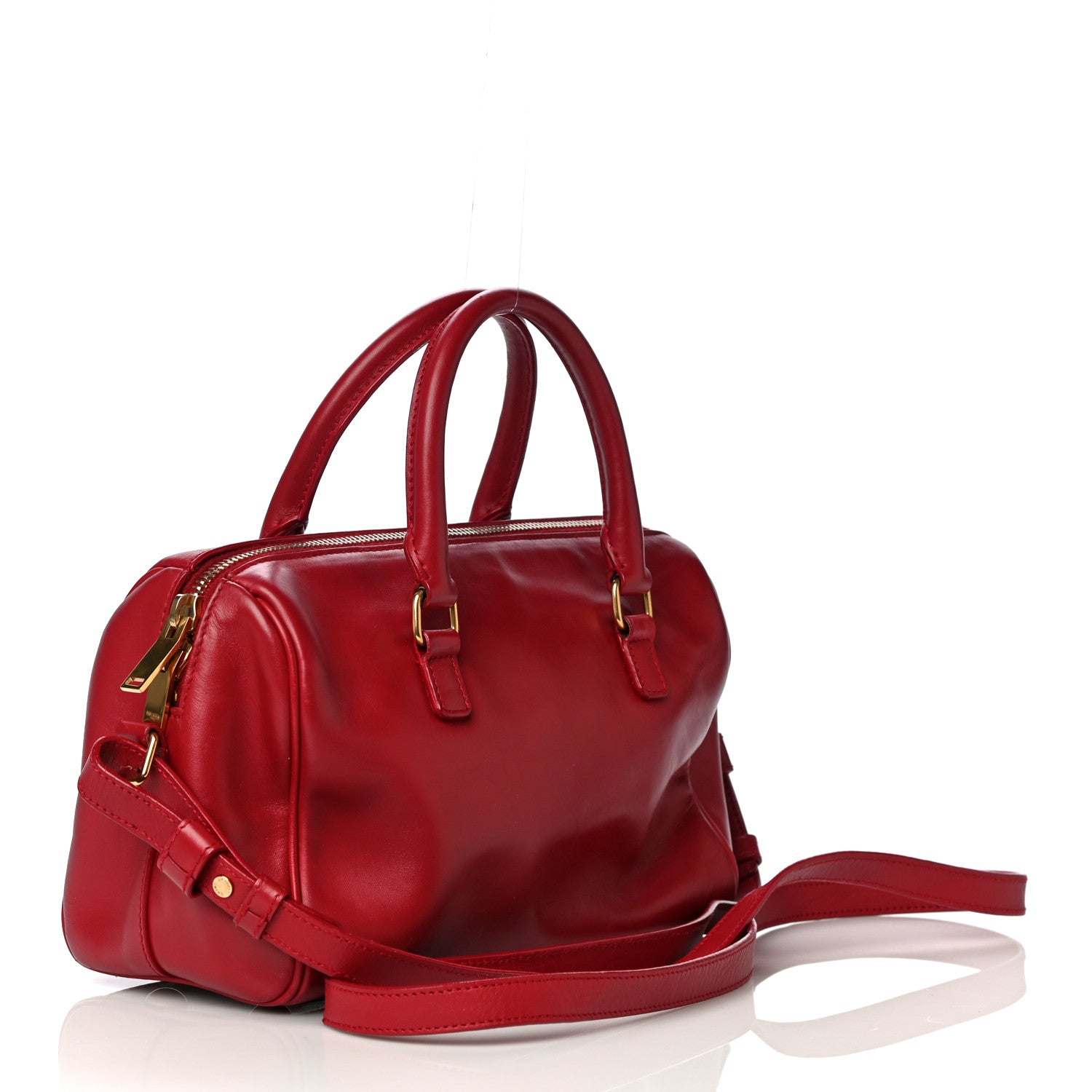 Saint Laurent Calfskin Classic Baby Duffle Red 3 of 21