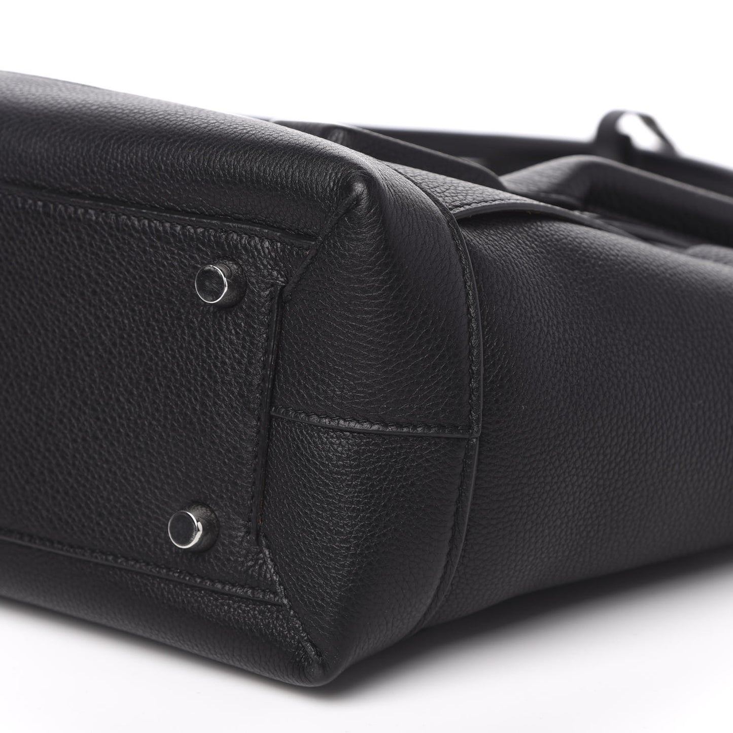 Grained Calfskin Maxi Intrecciato Medium Arco Black
