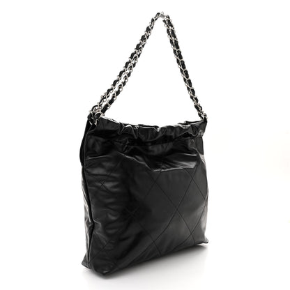 Chanel Shiny Calfskin Quilted Small Chanel 22 Black 4 of 12