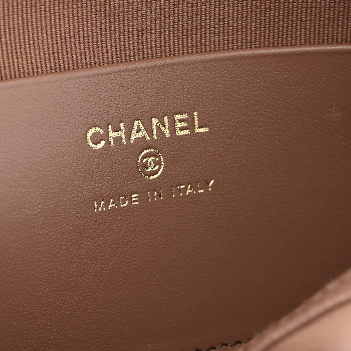 Chanel Caviar Quilted Barrel Clutch With Chain Brown 6 of 10