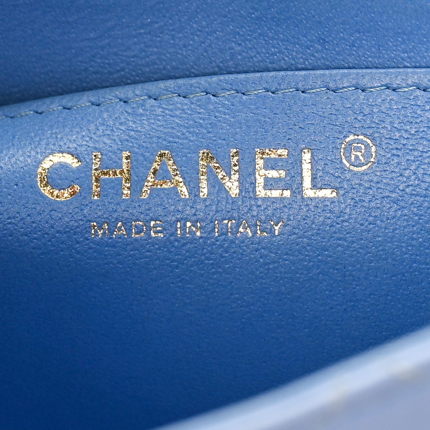 Chanel Lambskin Quilted Mini Square Flap Light Blue 7 of 9