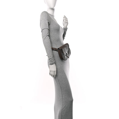 Christian Dior X KAWS Grained Calfskin Saddle Pouch Marron Multicolor 2 of 10